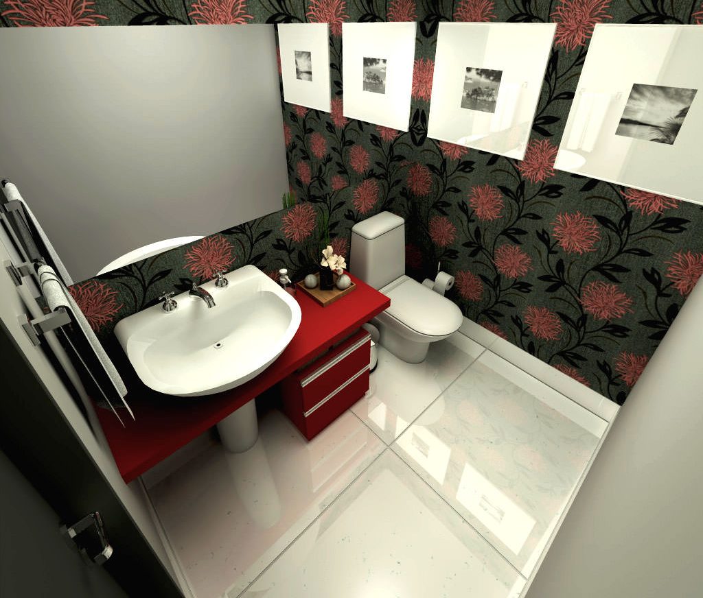 Decoração do lavabo,  inspirações e dicas  para o seu apartamento!