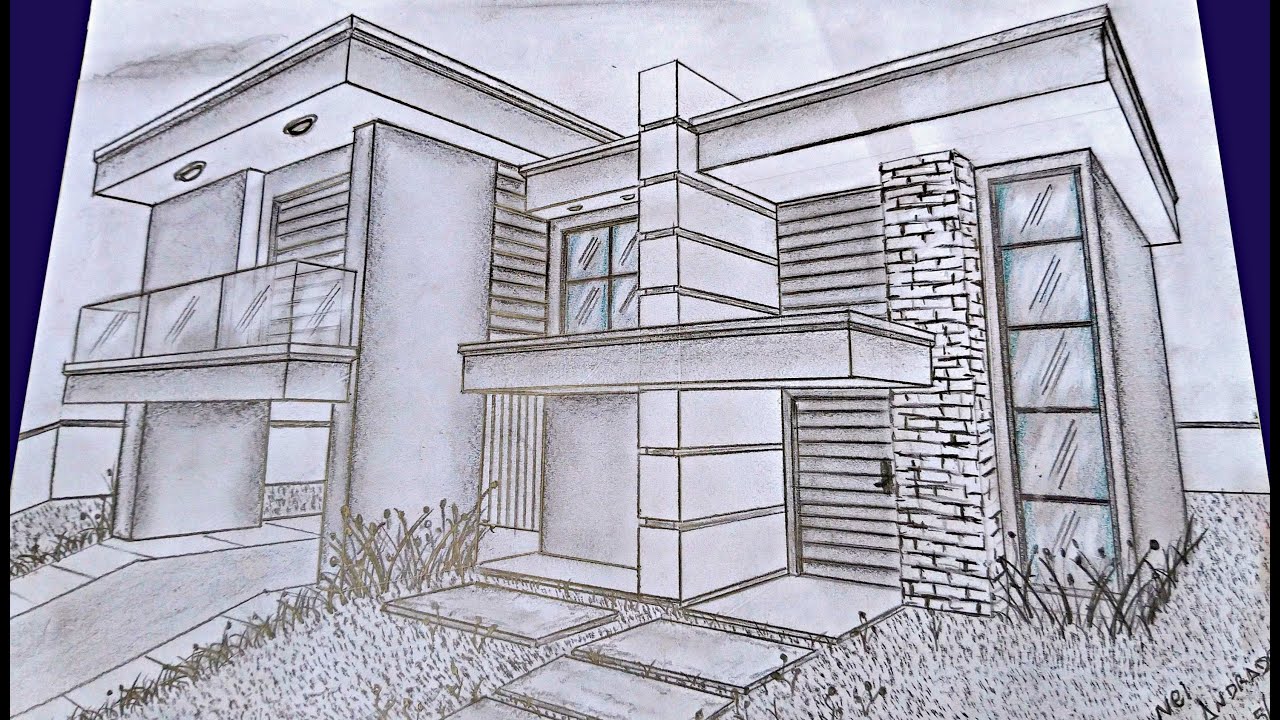 Como desenhar casas arquitetura!