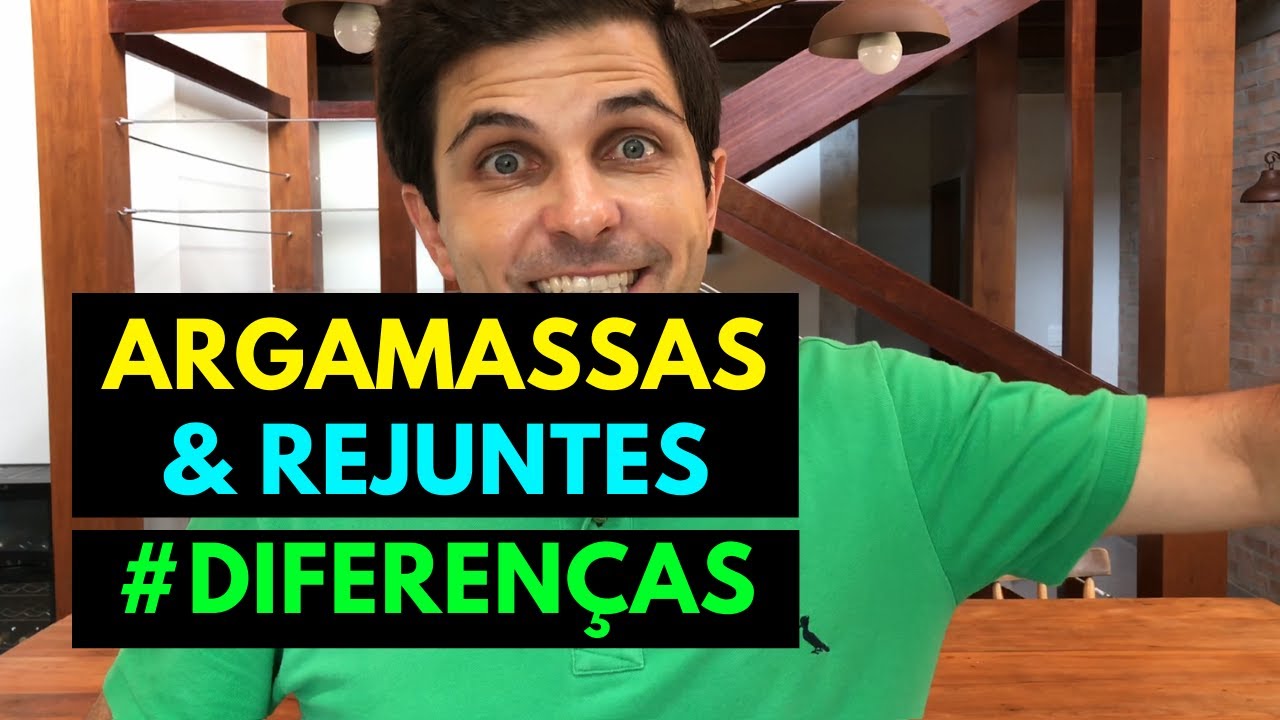 Qual a diferença entre argamassa e rejunte e Quais são os principais tipos ?